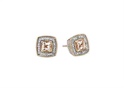 Rose Gold Plated | Cubic Zirconia Set Stud Earrings